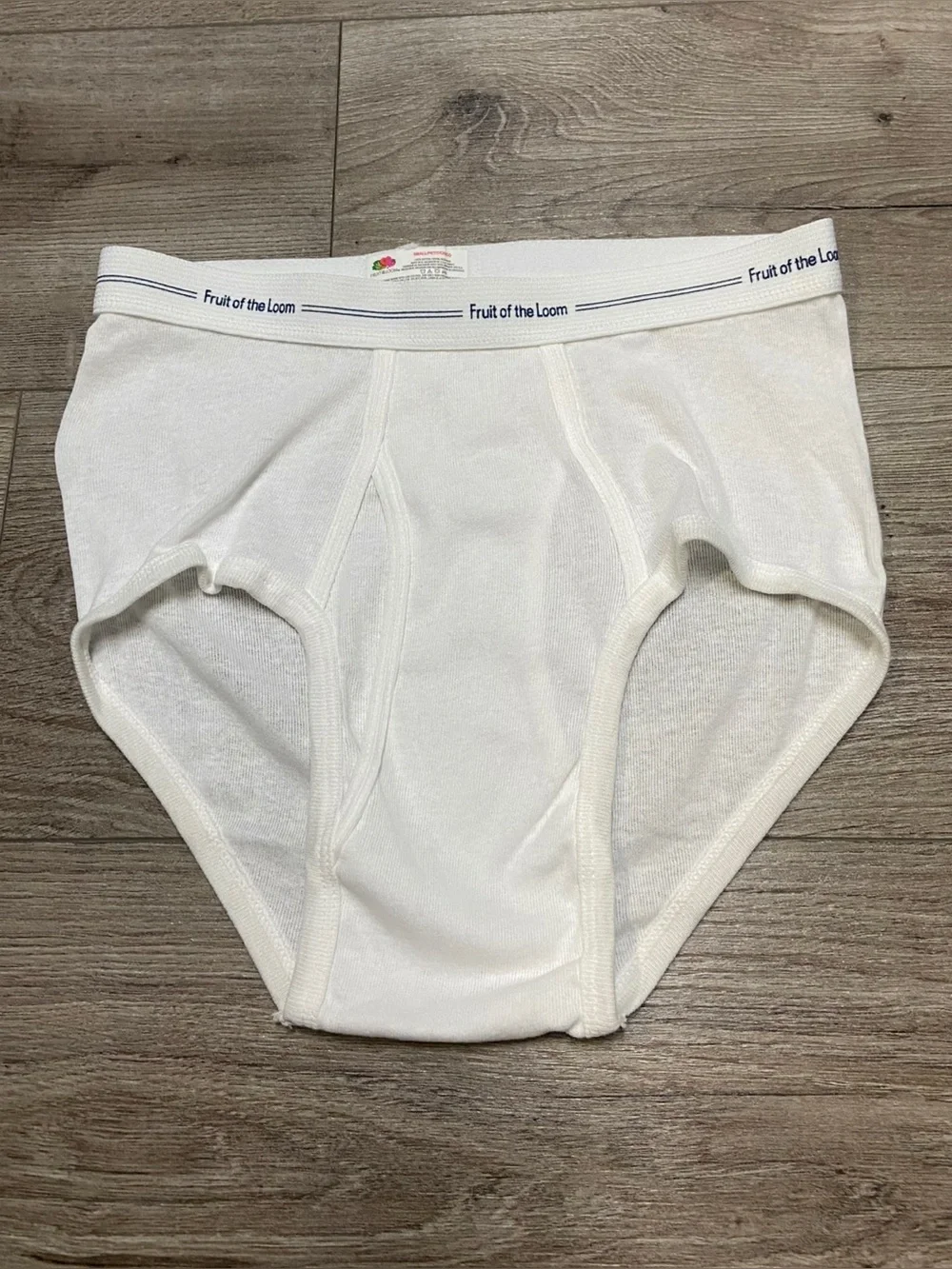 Vintage Fruit Of The Loom Whote Underwear Briefs Adult Small Front Flap Unworn